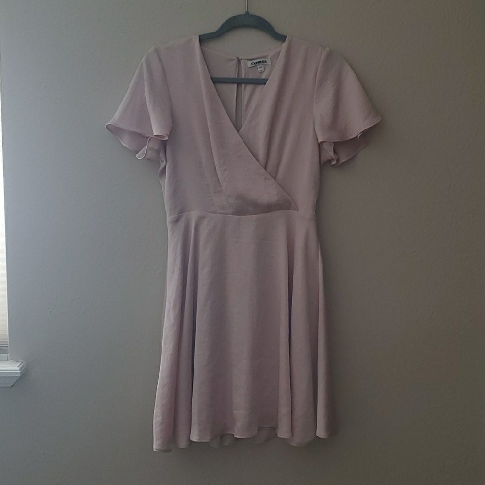 Express Pink wrap dress